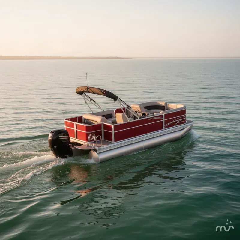 Slide: The Image of Sun Tracker Party Barge 18 DLX 2027 - 2