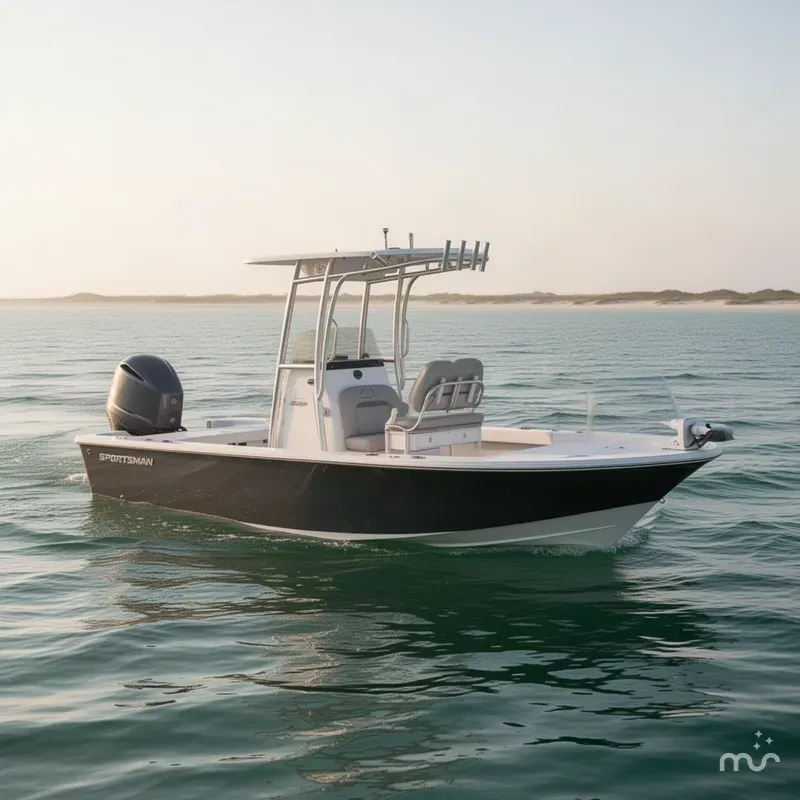 Slide: The Image of Sportsman Masters 227 Bay Boat 2022 - 2