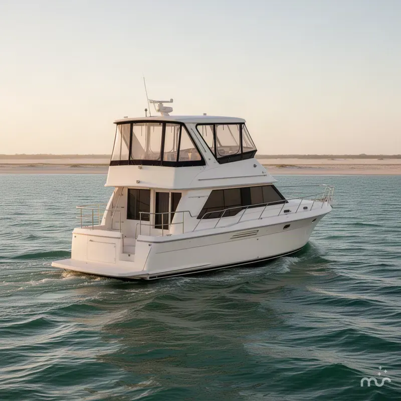 Slide: The Image of Carver Yachts 355 Aft Cabin Motor Yacht 1996 - 1