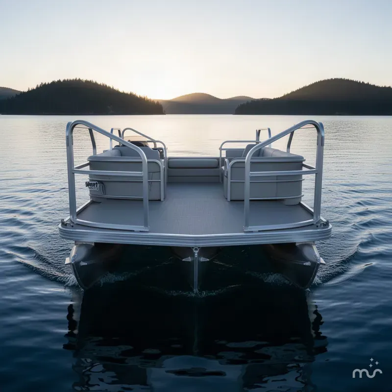 Slide: The Image of Hotwoods Pontoons Aluma Sport 716 2026 - 1