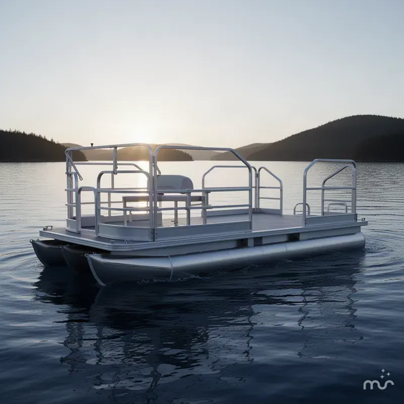 Slide: The Image of Hotwoods Pontoons Aluma Sport 716 2026 - 2