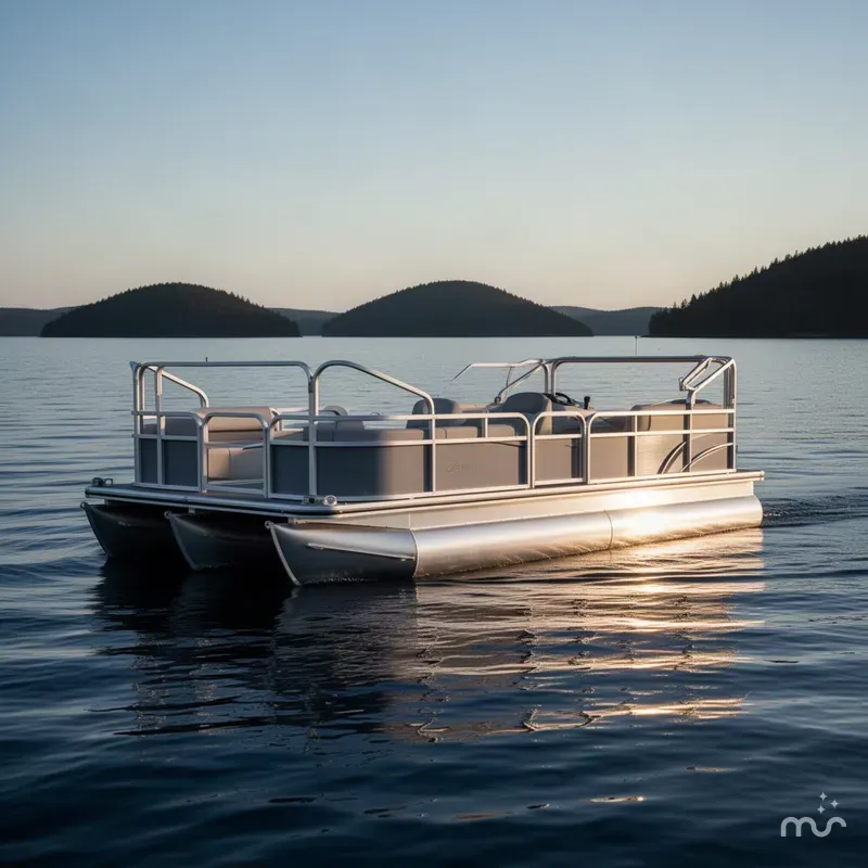 Slide: The Image of Hotwoods Pontoons Aluma Sport 716 2026 - 4