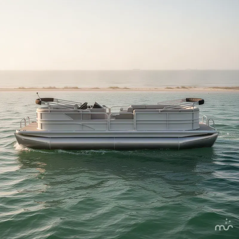 Slide: The Image of Sun Tracker Party Barge 18 DLX 2027 - 1