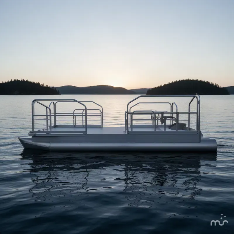 Slide: The Image of Hotwoods Pontoons Aluma Sport 615 2027 - 1