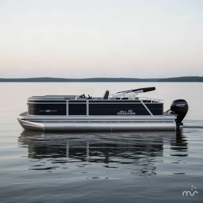 The Image of Sun Tracker Party Barge 22 RF DLX 2027 - 0