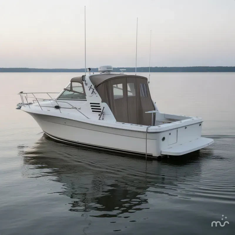 Slide: The Image of Sea Ray 340 Amberjack 1998 - 1