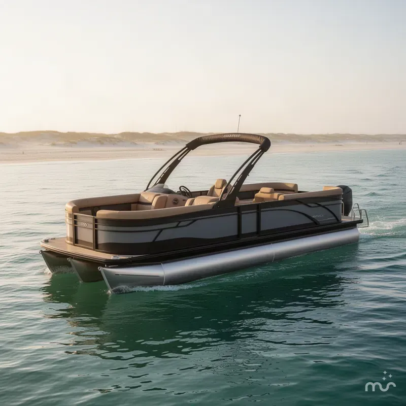 Slide: The Image of Godfrey Monaco 25' Ultra Lounge Tritoon - 255 ULC 2027 - 1