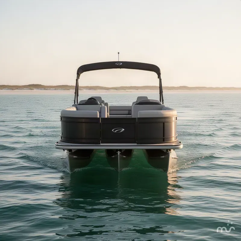 Slide: The Image of Godfrey Monaco 23' Single Flip Lounge Tritoon - 235 SFL 2027 - 2