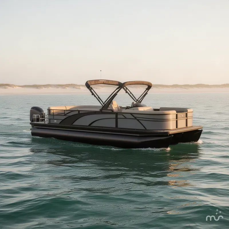 Slide: The Image of Godfrey Monaco 25' Single Flip Lounge Tritoon - 255 SFL 2027 - 1
