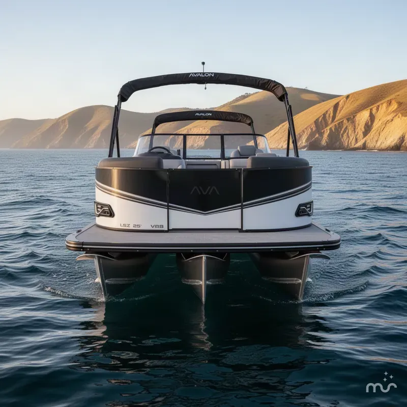 Slide: The Image of Avalon 25' LSZ VRB Windshield w/ 200HP Mercury! 2027 - 1