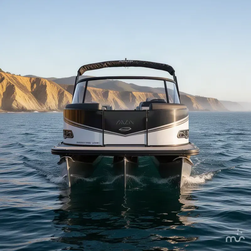 Slide: The Image of Avalon 25' LSZ VRB Windshield w/ 200HP Mercury! 2027 - 2