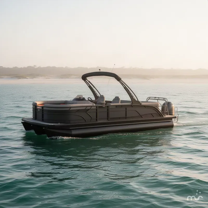 Slide: The Image of Godfrey Monaco 25' Single Flip Lounge Tritoon - 255 SFL 2027 - 1