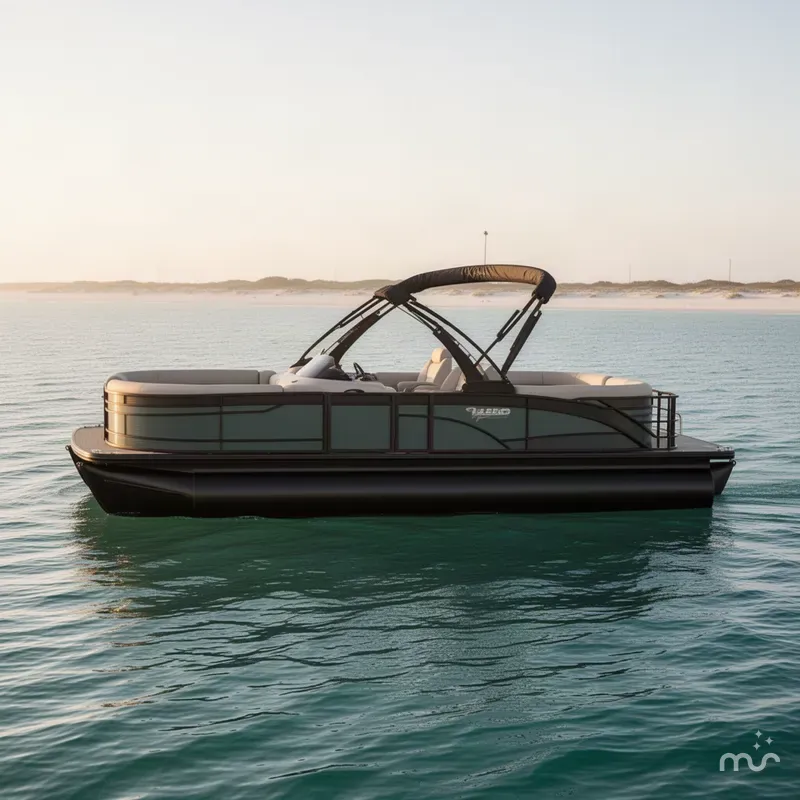 Slide: The Image of Godfrey Monaco 25' Single Flip Lounge Tritoon - 255 SFL 2027 - 1