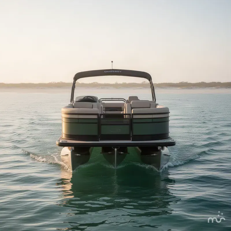 Slide: The Image of Godfrey Monaco 25' Single Flip Lounge Tritoon - 255 SFL 2027 - 3