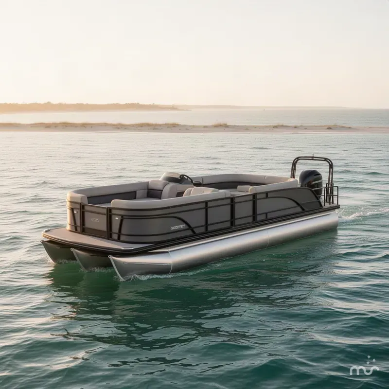 Slide: The Image of Godfrey Monaco 23' Single Flip Lounge Tritoon - 235 SFLC 2027 - 1