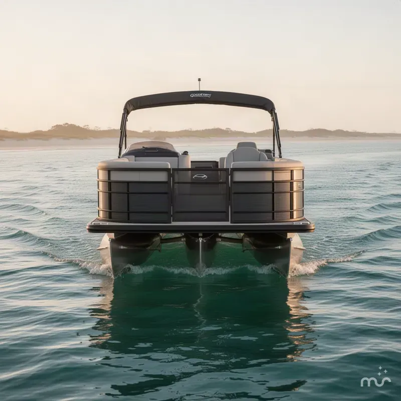 Slide: The Image of Godfrey Monaco 23' Single Flip Lounge Tritoon - 235 SFLC 2027 - 2