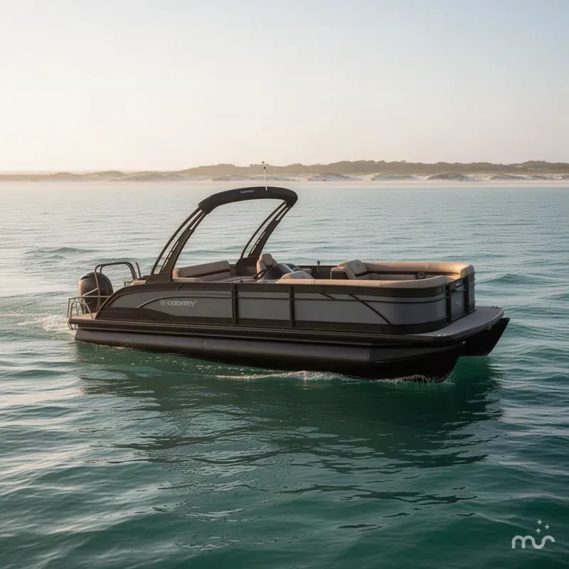 The Image of Godfrey Monaco 25' Single Flip Lounge Tritoon - 255 SFLC 2027 - 0