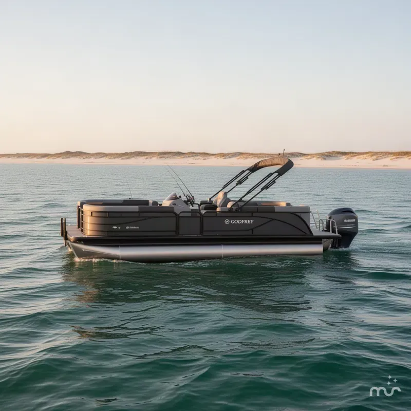 Slide: The Image of Godfrey Sweetwater 22' Split Bench Tritoon - 2286 SBC 2027 - 1