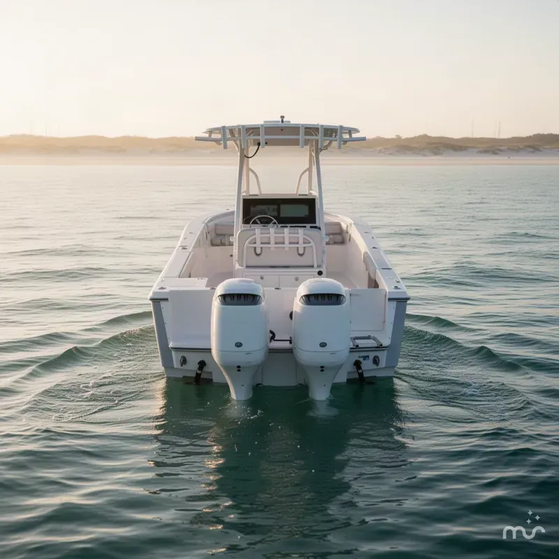 Slide: The Image of Sea Born LX27 Center Console 2027 - 2