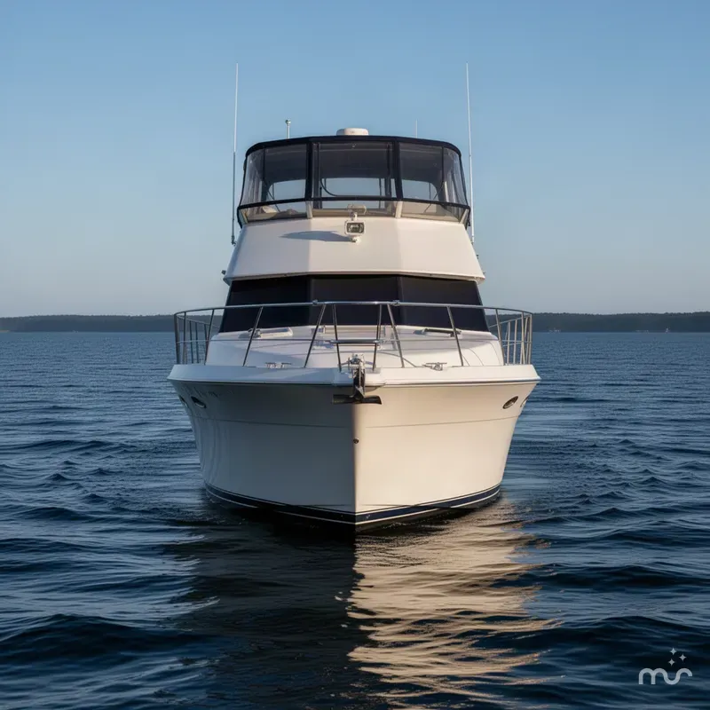 Slide: The Image of Carver Yachts 370 Aft Cabin Motor Yacht 1995 - 2