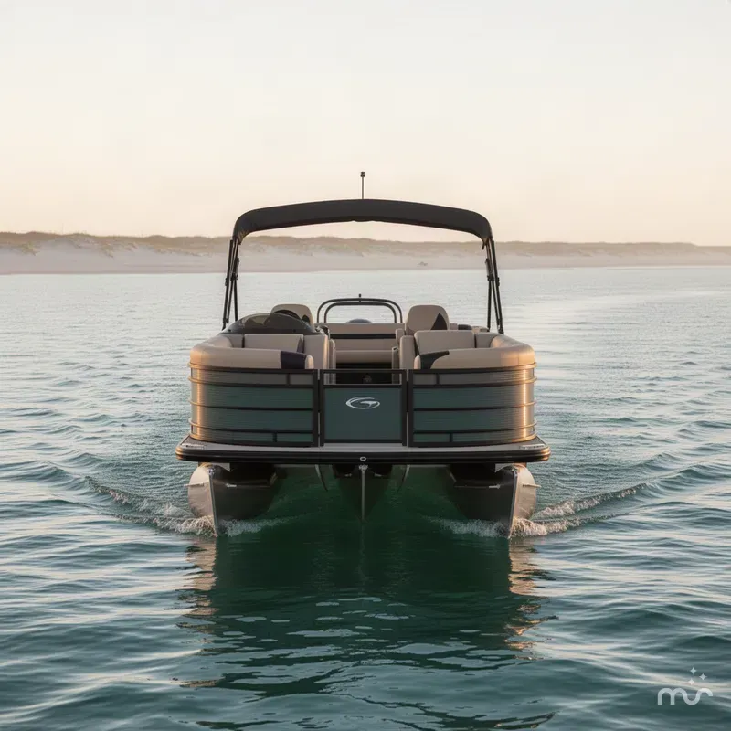 Slide: The Image of Godfrey Sweetwater 22' Single Flip Lounge Tritoon - 2286 SFLC 2027 - 2