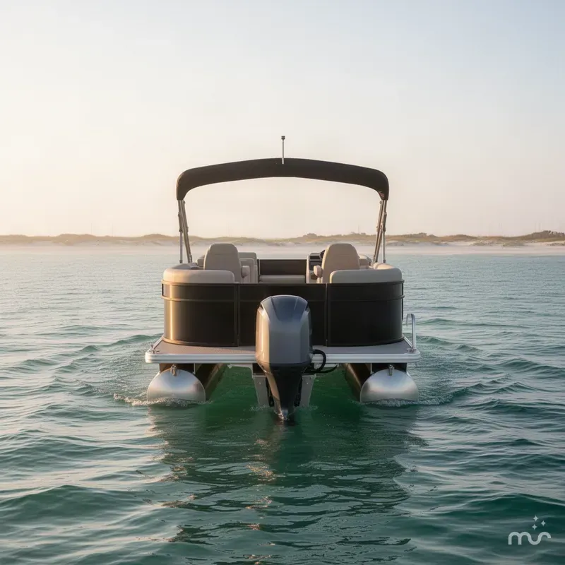 Slide: The Image of Godfrey Sweetwater Xperience 22' Split Bench Tritoon - 2286 SBX 2027 - 2