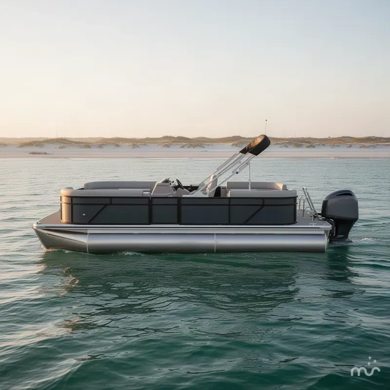 Slide: The Image of Godfrey Sweetwater Xperience 22' Split Bench Tritoon - 2286 SBX 2027 - 1