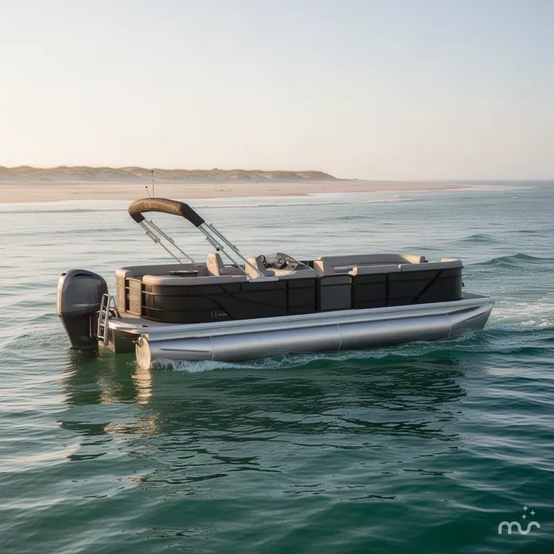 Slide: The Image of Godfrey Sweetwater Xperience 22' Split Bench Tritoon - 2286 SBX 2027 - 1