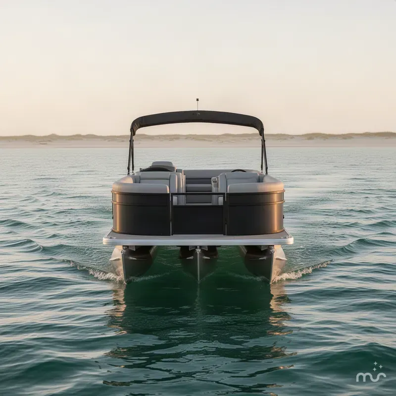 Slide: The Image of Godfrey Sweetwater Xperience 22' Split Bench Tritoon - 2286 SBX 2027 - 3