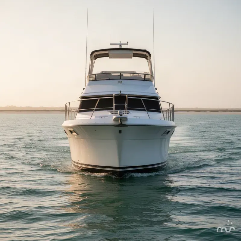 Slide: The Image of Carver Yachts 4207 Aft Cabin Motor Yacht 1988 - 1