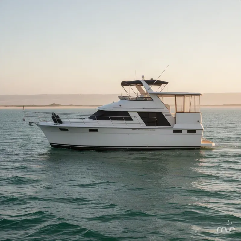 Slide: The Image of Carver Yachts 4207 Aft Cabin Motor Yacht 1988 - 2