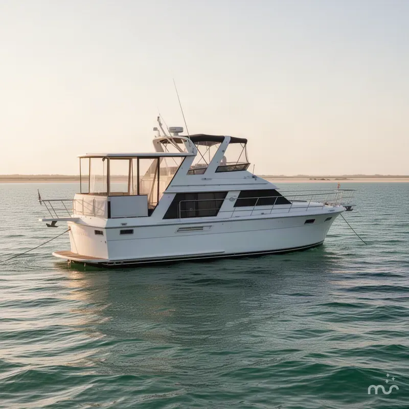 Slide: The Image of Carver Yachts 4207 Aft Cabin Motor Yacht 1988 - 4