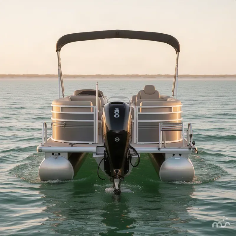 Slide: The Image of Sun Tracker Party Barge 22 DLX 2025 - 2