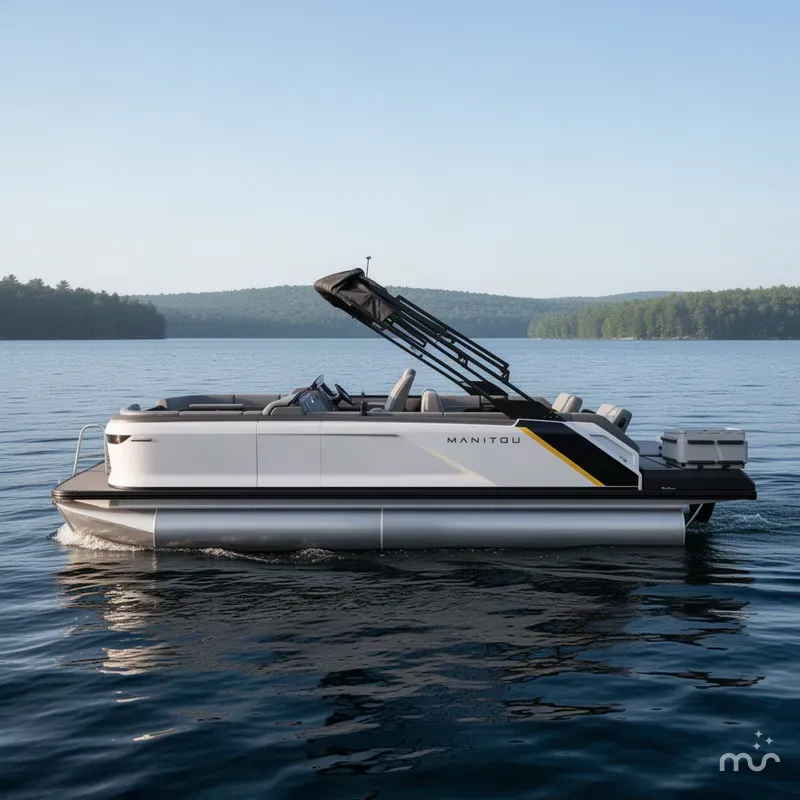 Slide: The Image of Manitou 22 Explore Tritoon & 150HP Rotax 2023 - 1