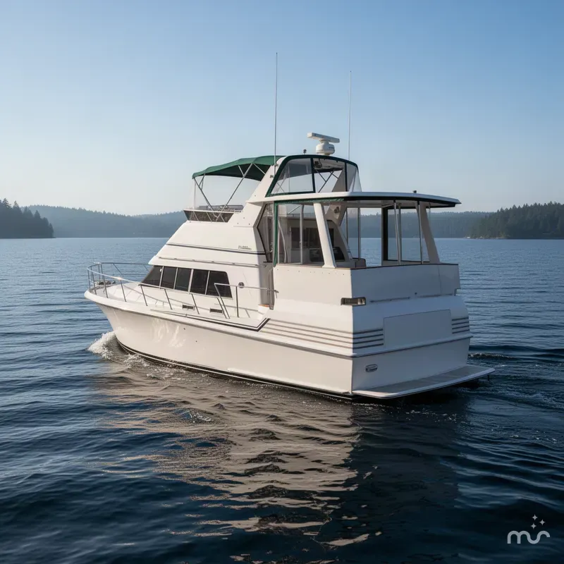 Slide: The Image of Trojan International 12 Meter Motor Yacht 1989 - 1