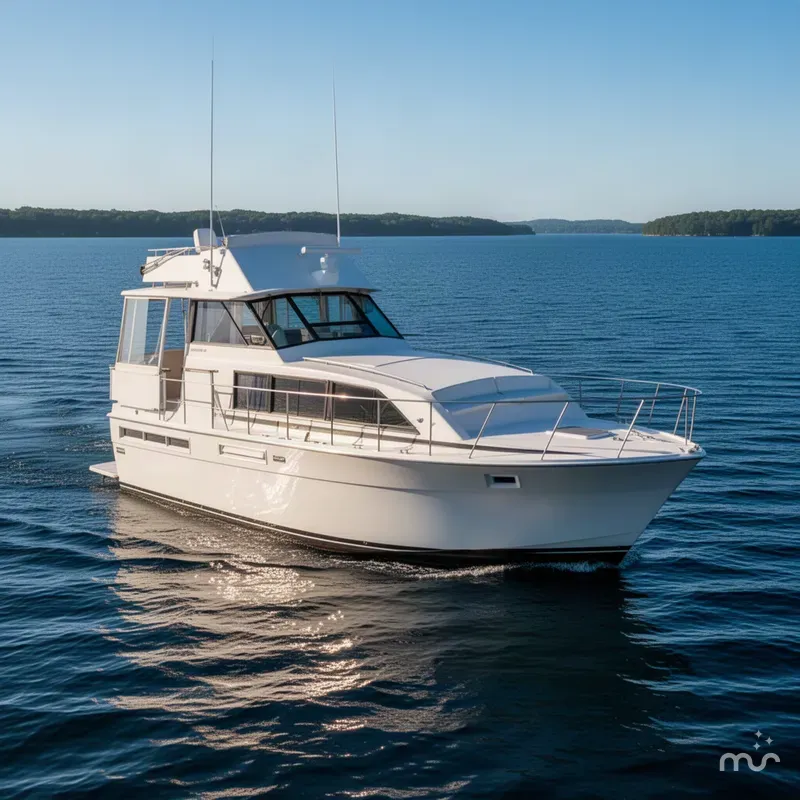 Slide: The Image of Bertram 42 Flybridge Motor Yacht 1978 - 2