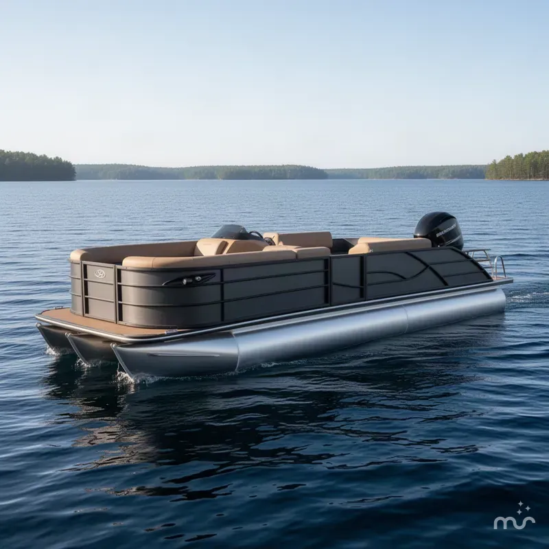 The Image of Bentley Pontoons 300HP Swingback Legacy 243 Tritoon 2027 - 0