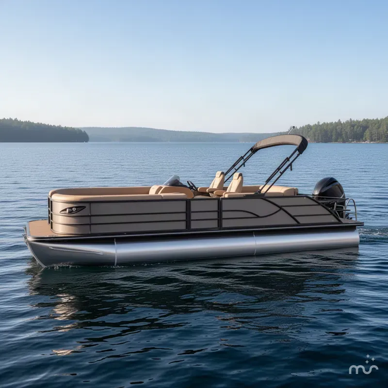 Slide: The Image of Bentley Pontoons 300HP Swingback Legacy 243 Tritoon 2027 - 2