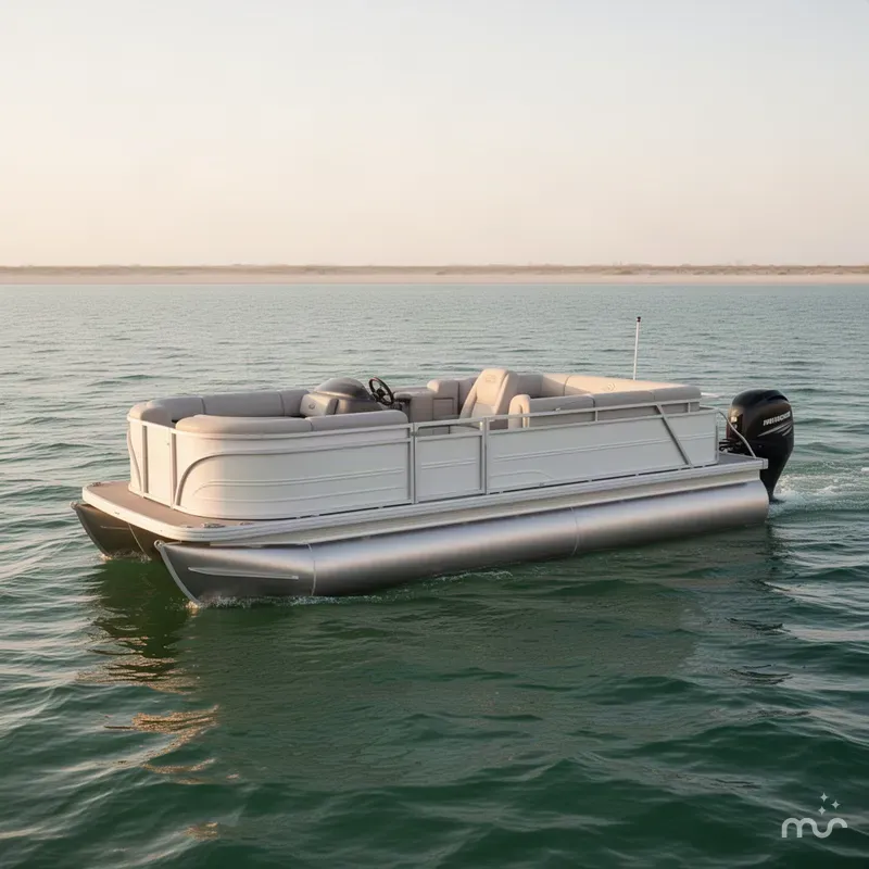 The Image of Sun Tracker Party Barge 22 RF DLX 2027 - 0
