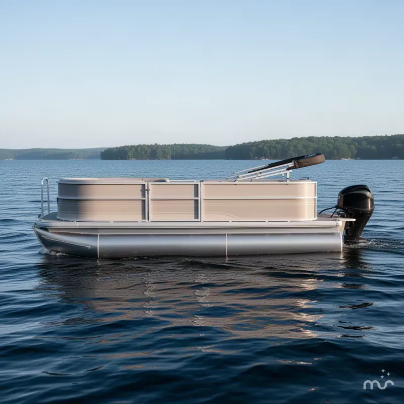 Slide: The Image of Sun Tracker Party Barge 16 DLX 2026 - 1