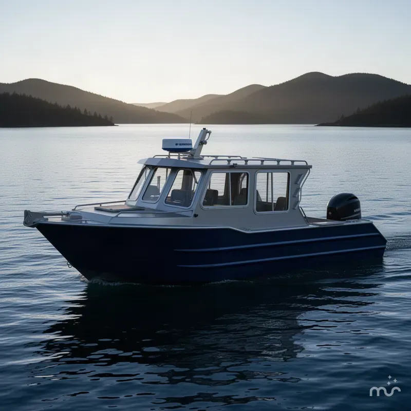 Slide: The Image of Custom Wolf Boats - 26 Cuddy Cabin 2018 - 1