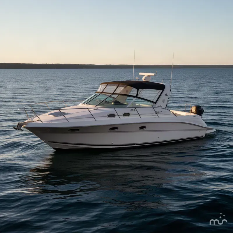 Slide: The Image of Sea Ray 400 Express Cruiser 1994 - 2