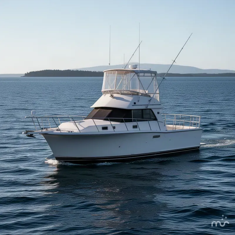 The Image of Bertram 33II Flybridge Cruiser 1988 - 0