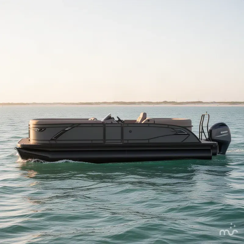 The Image of Godfrey AquaPatio 25' Single Flip Lounge Tritoon - 255 SFLC 2027 - 0