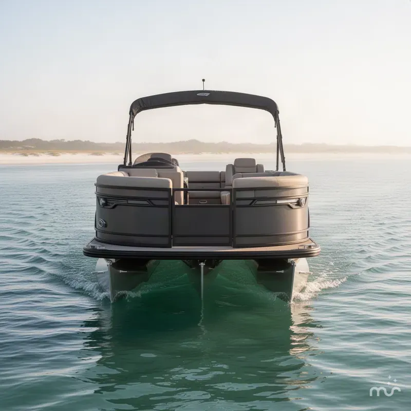 Slide: The Image of Godfrey AquaPatio 25' Single Flip Lounge Tritoon - 255 SFLC 2027 - 1