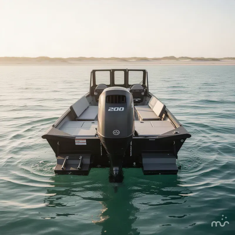 Slide: The Image of SeaArk 2272 MVT Flatcat - 200 Suzuki 2027 - 2