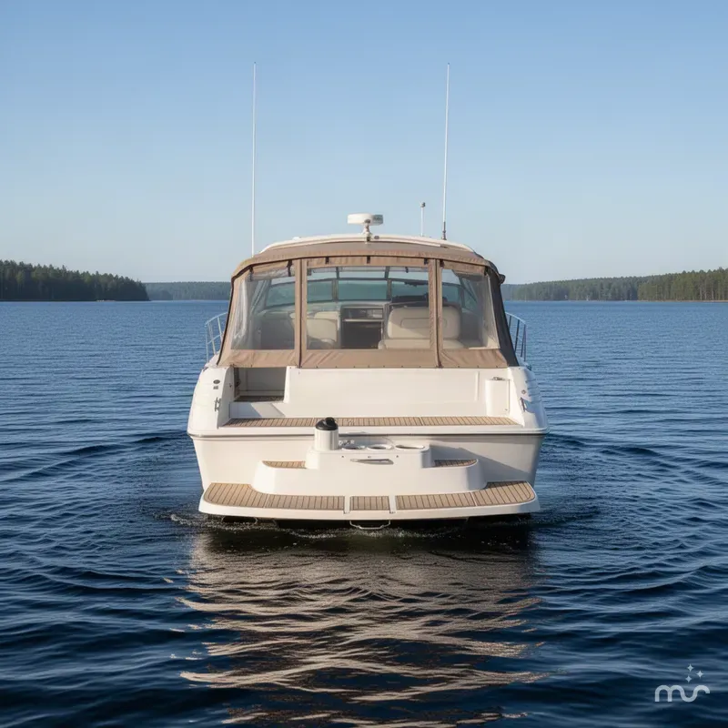 Slide: The Image of Sea Ray 400 Express Cruiser 1995 - 2