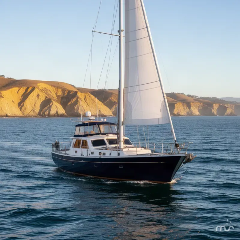 Slide: The Image of Philbrook's 69' Custom PH Sailing Sloop 1999 - 1