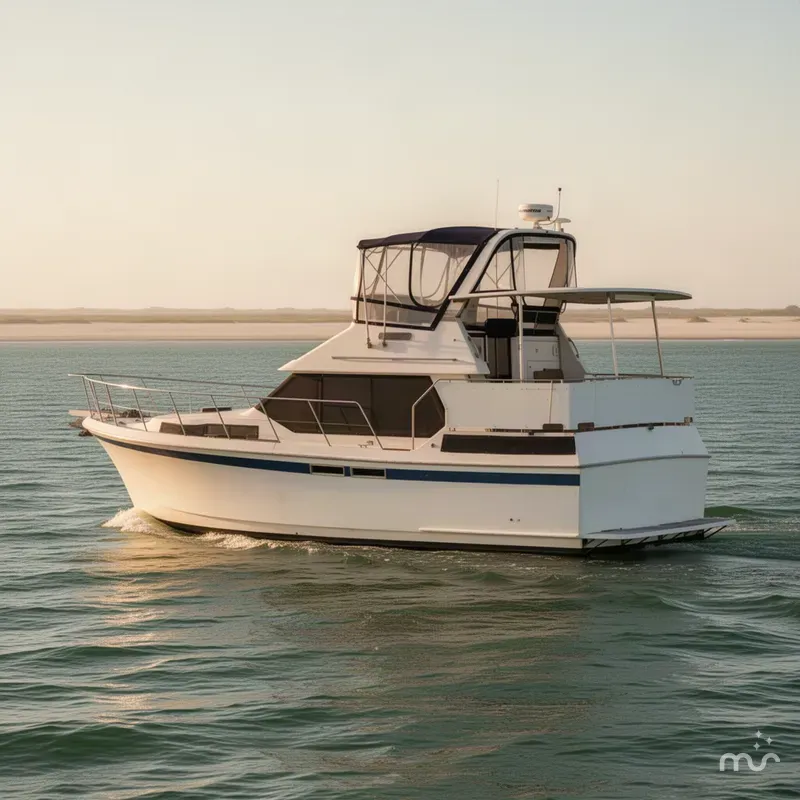 Slide: The Image of Present 38' Sundeck Nautique 1986 - 0