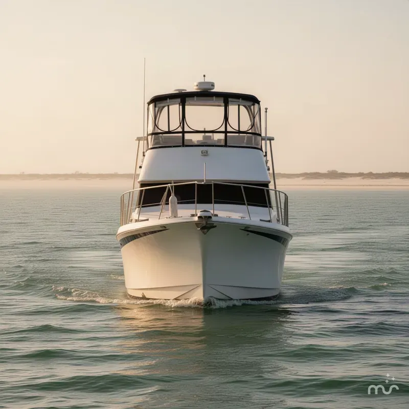 Slide: The Image of Present 38' Sundeck Nautique 1986 - 1